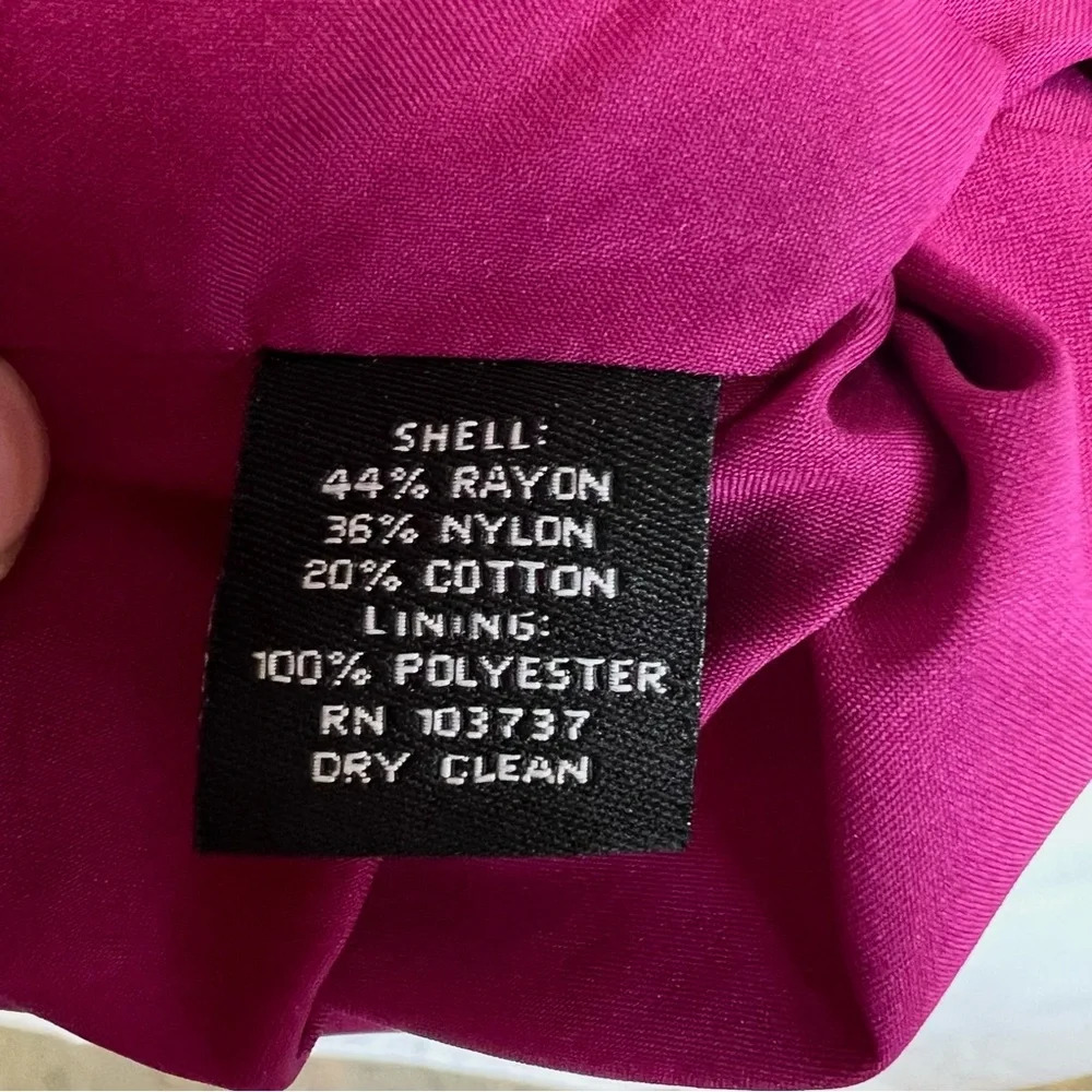 Torrid Magenta Fuschia Pink Sleeveless Floral Lace Midi Sheath Dress Size 14 - Picture 8 of 12